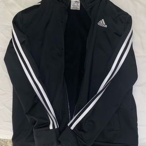 Adidas Black Zip Up Sports Workout Track Jacket
